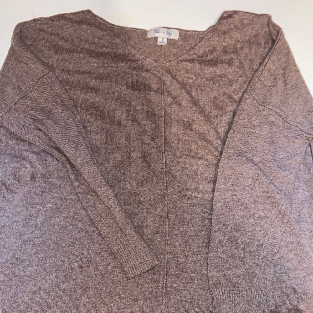 she + Sky Sweater